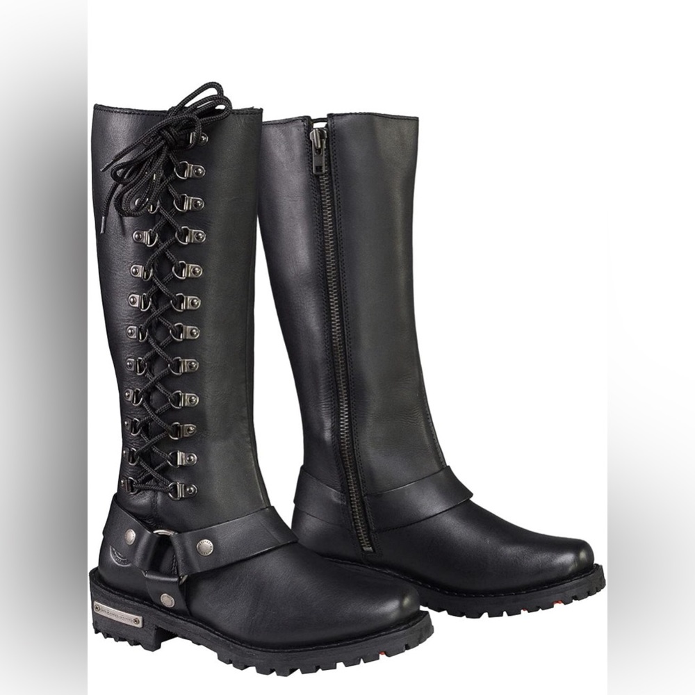 Milwaukee Leather Motorcycle Boots, Size 10